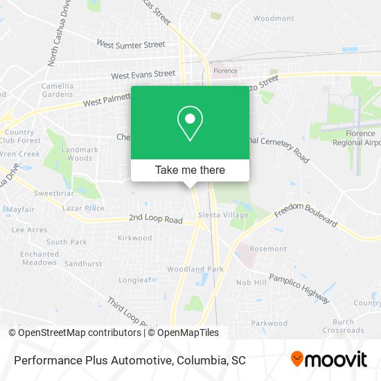 Performance Plus Automotive map