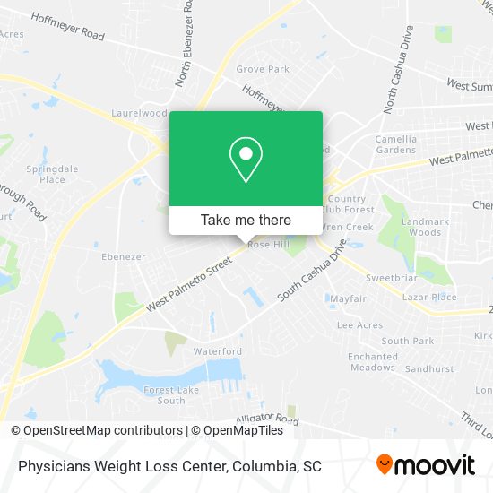 Mapa de Physicians Weight Loss Center