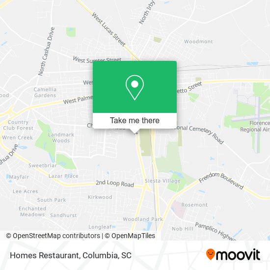 Homes Restaurant map