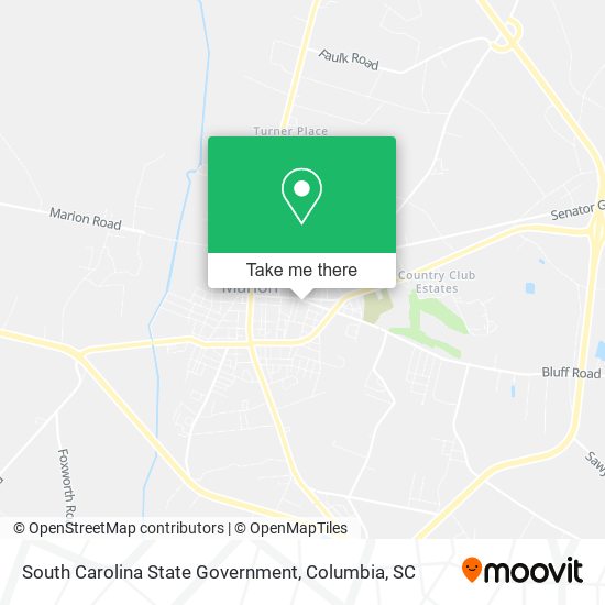 Mapa de South Carolina State Government