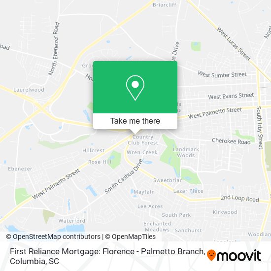 Mapa de First Reliance Mortgage: Florence - Palmetto Branch