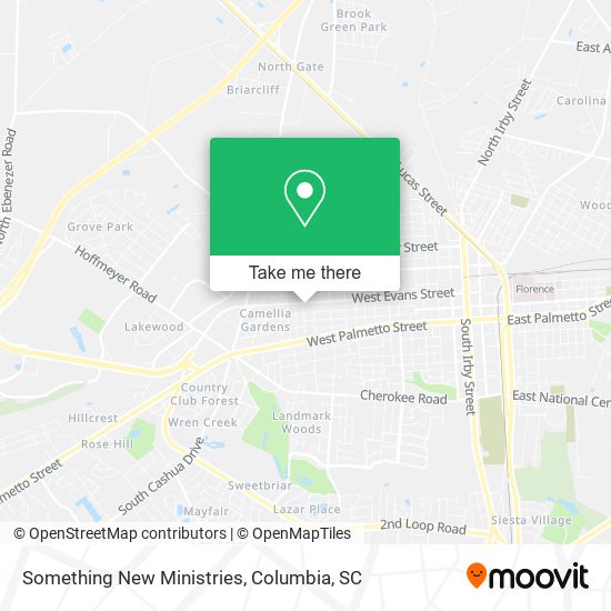 Something New Ministries map