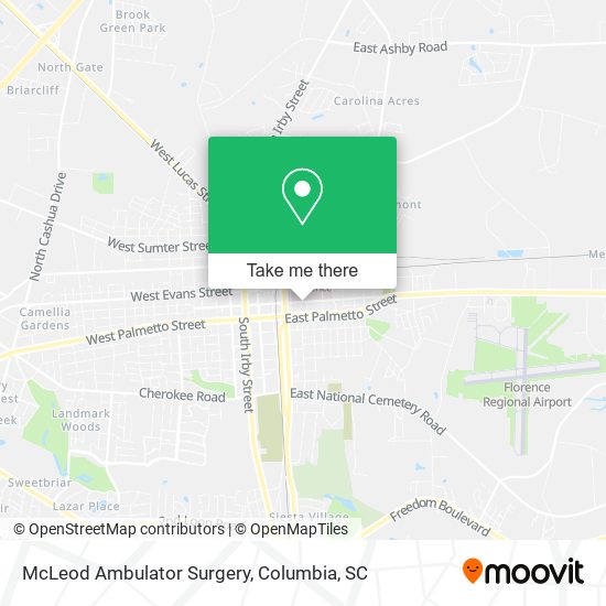 McLeod Ambulator Surgery map