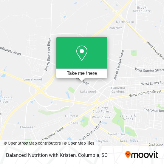 Balanced Nutrition with Kristen map