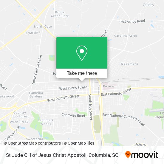 Mapa de St Jude CH of Jesus Christ Apostoli