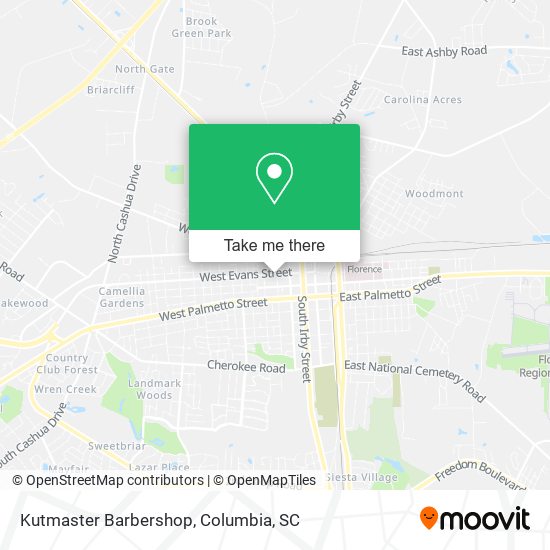 Kutmaster Barbershop map