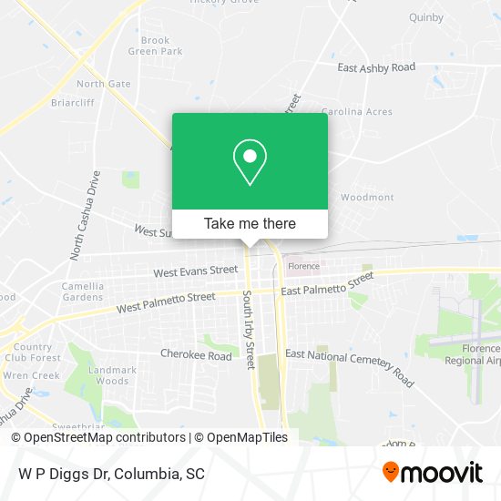 Mapa de W P Diggs Dr