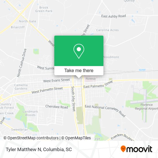 Mapa de Tyler Matthew N