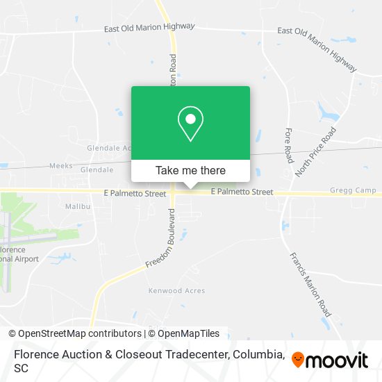 Mapa de Florence Auction & Closeout Tradecenter