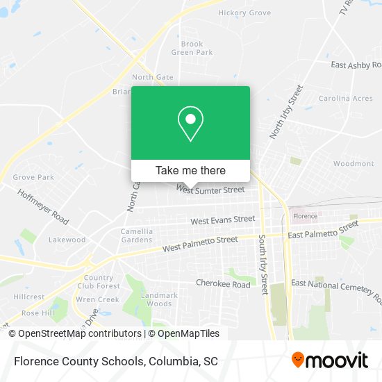 Florence County Schools map