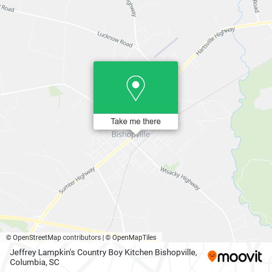 Jeffrey Lampkin's Country Boy Kitchen Bishopville map