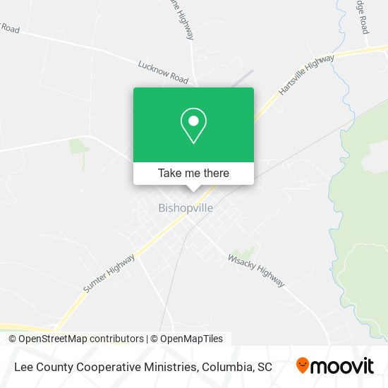 Lee County Cooperative Ministries map