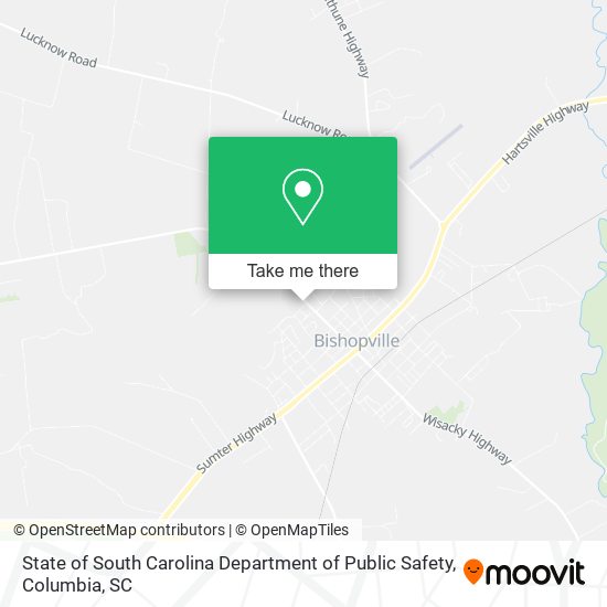 State of South Carolina Department of Public Safety map
