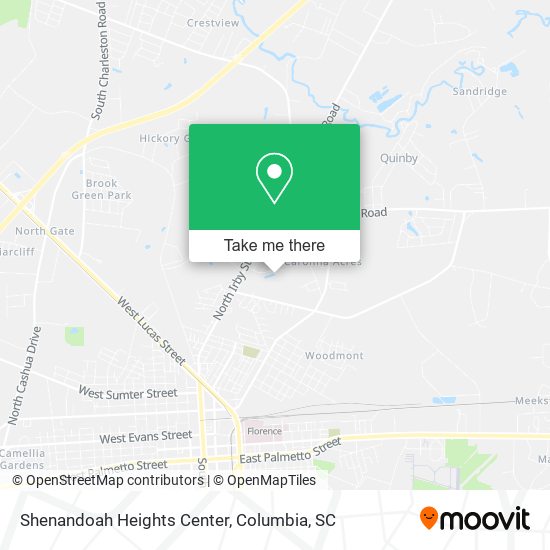 Mapa de Shenandoah Heights Center