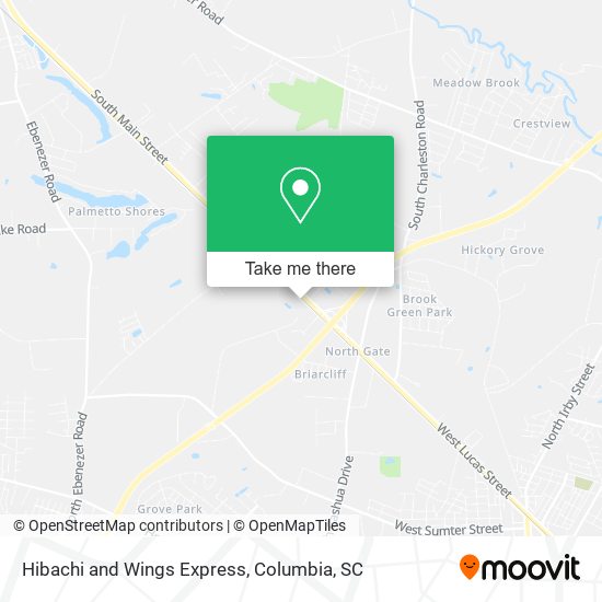 Hibachi and Wings Express map