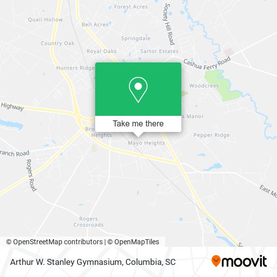 Arthur W. Stanley Gymnasium map