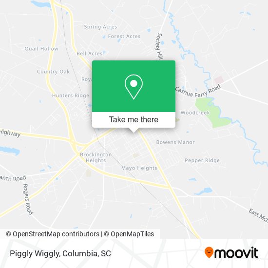 Piggly Wiggly map