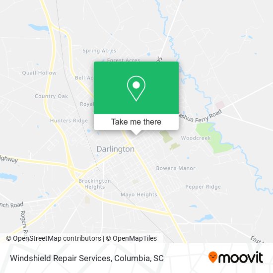 Mapa de Windshield Repair Services