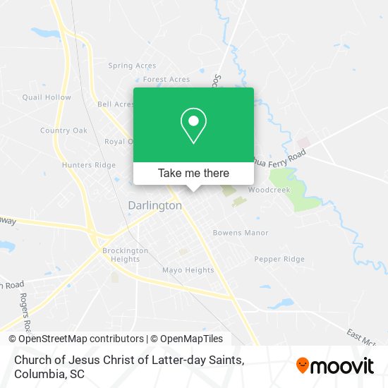 Church of Jesus Christ of Latter-day Saints map