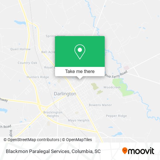 Mapa de Blackmon Paralegal Services