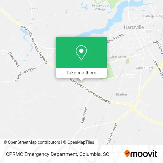 CPRMC Emergency Department map