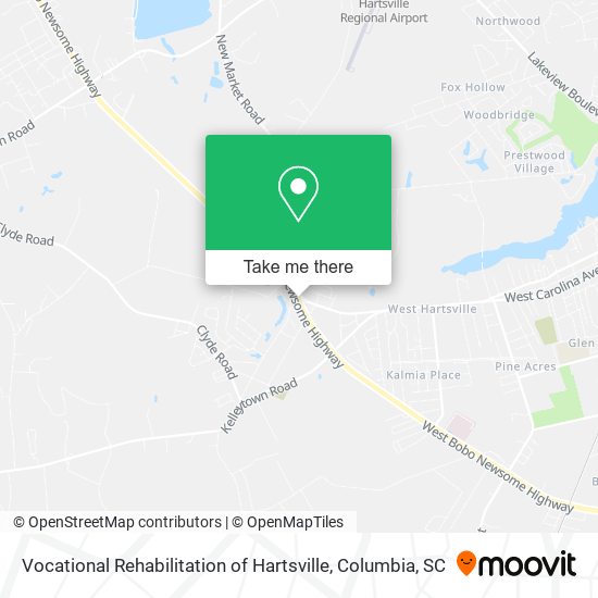 Vocational Rehabilitation of Hartsville map