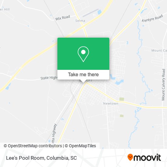 Lee's Pool Room map
