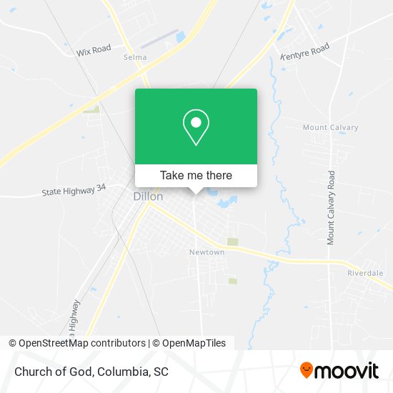 Church of God map