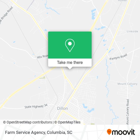 Farm Service Agency map