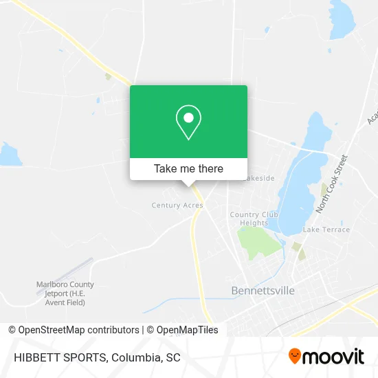 HIBBETT SPORTS map