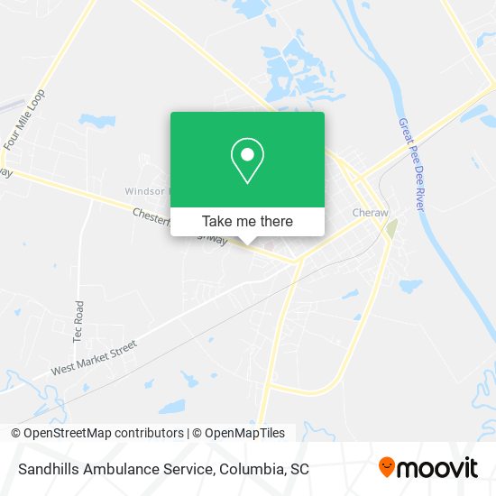 Sandhills Ambulance Service map