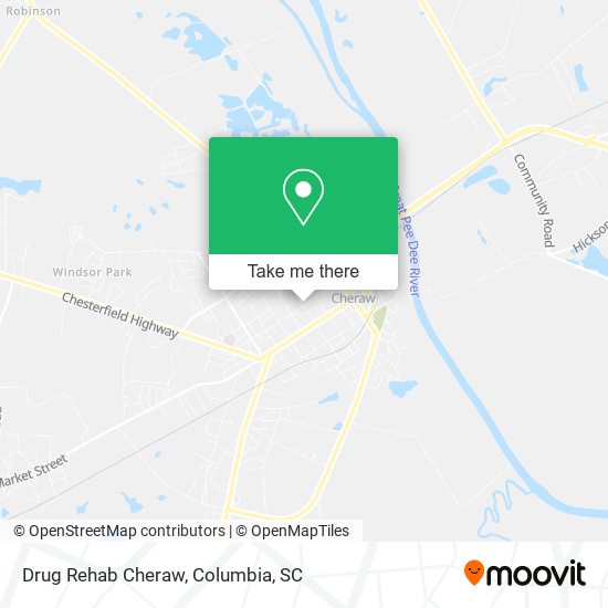 Mapa de Drug Rehab Cheraw