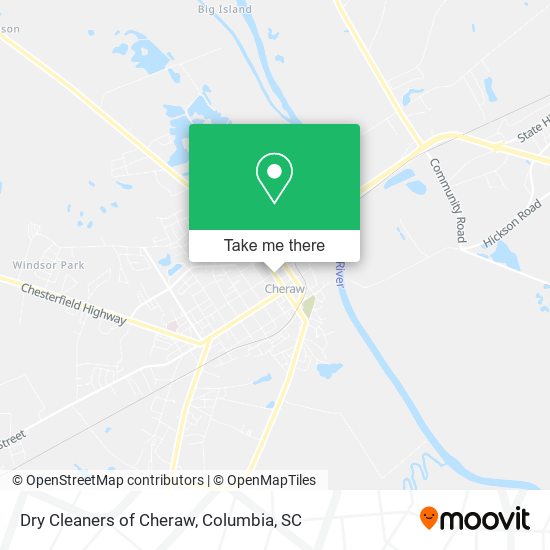 Dry Cleaners of Cheraw map
