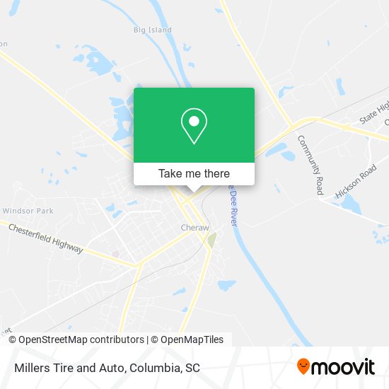 Mapa de Millers Tire and Auto