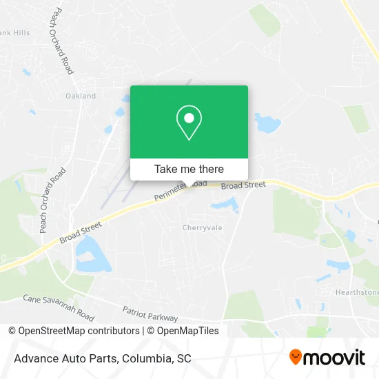 Advance Auto Parts map