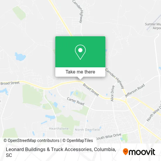 Leonard Buildings & Truck Accessories map