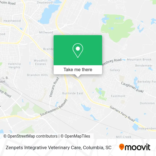 Zenpets Integrative Veterinary Care map