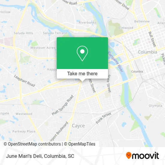 June Mari's Deli map