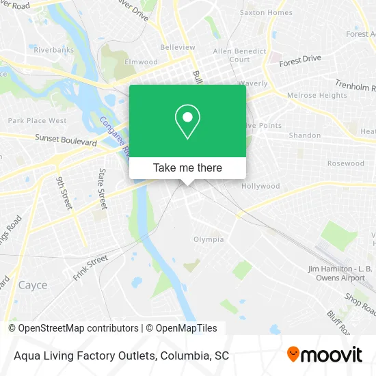 Aqua Living Factory Outlets map