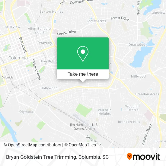 Bryan Goldstein Tree Trimming map