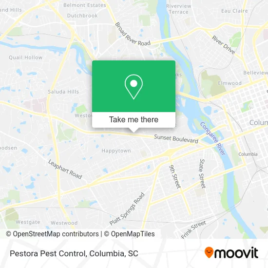 Pestora Pest Control map