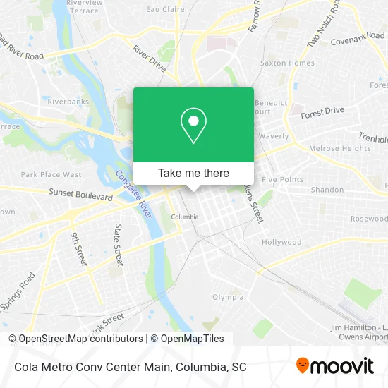 Mapa de Cola Metro Conv Center Main