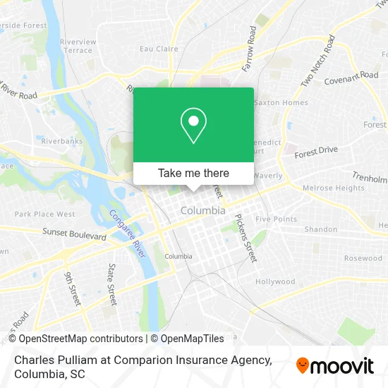 Charles Pulliam at Comparion Insurance Agency map