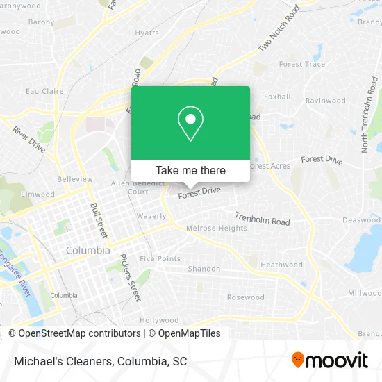 Michael's Cleaners map
