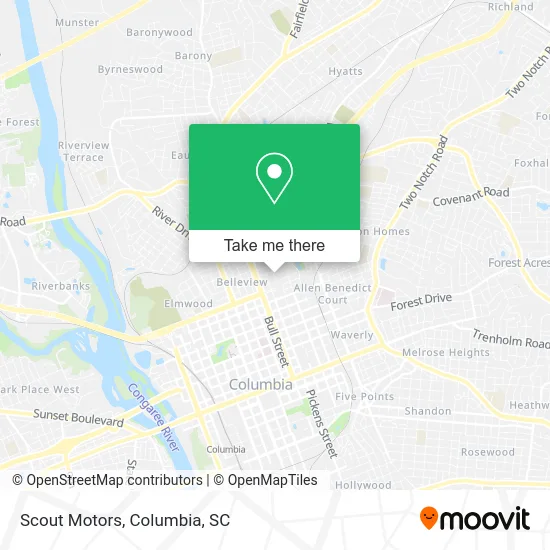 Mapa de Scout Motors