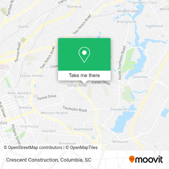 Crescent Construction map