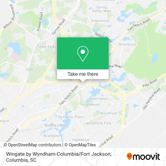 Wingate by Wyndham-Columbia / Fort Jackson map