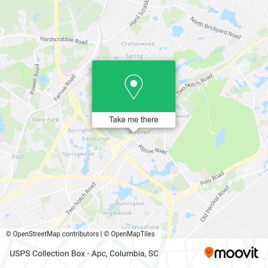 USPS Collection Box - Apc map