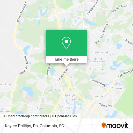 Kaylee Phillips, Pa map