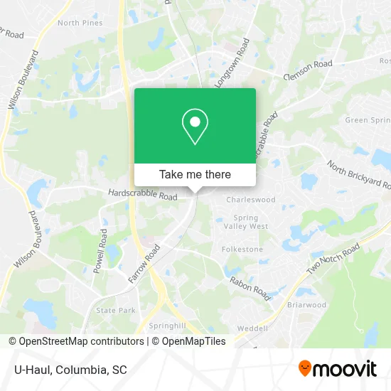 U-Haul map
